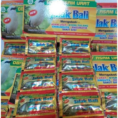 Kapsul Jalak Bali Renceng Obat Asam Urat Isi 20 Sachet Original