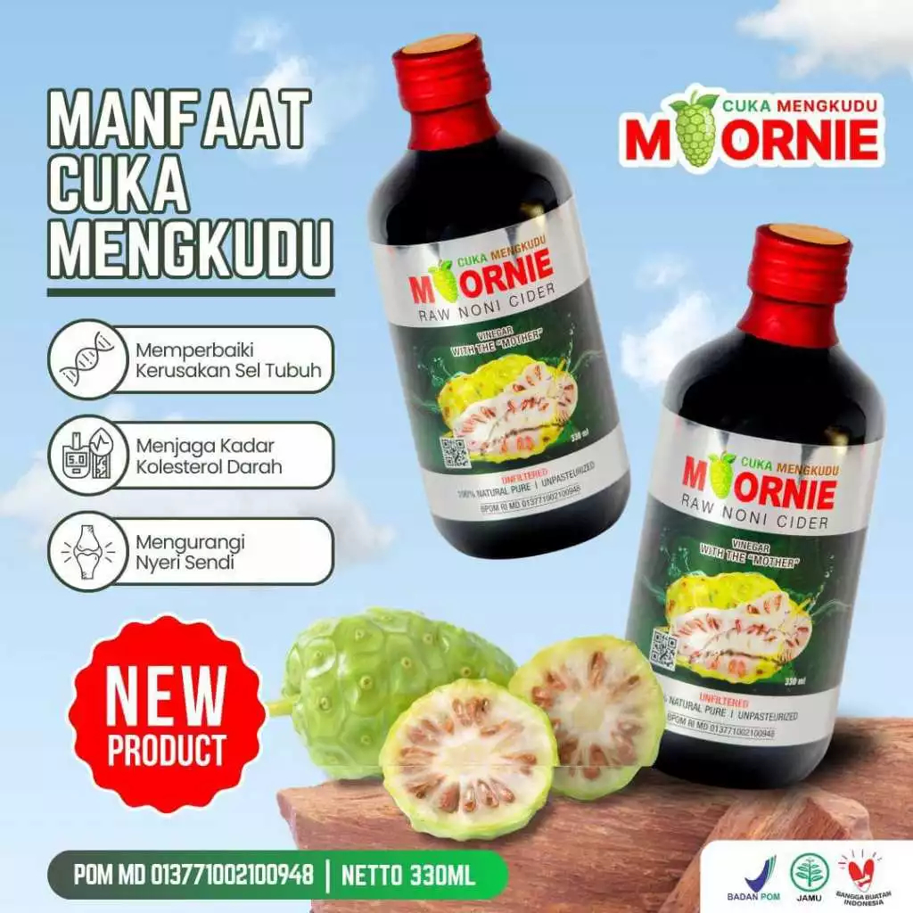 Moornie Mengkudu Fermentasi Mengkudu Jus Buah Mengkudu 330ml Asli Original