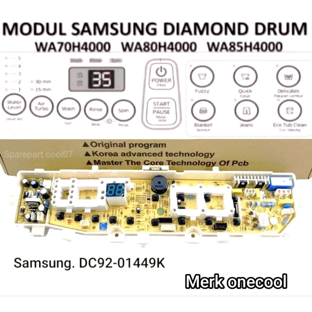 rekomendasibykun- MODUL PCB Mesin Cuci Drum SamsungMODUL PCB Mesin Cuci Samsung Diamond drum
