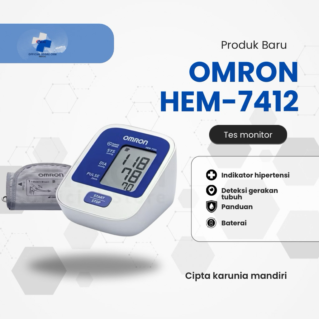 Omron Tensimeter Digital HEM-7124