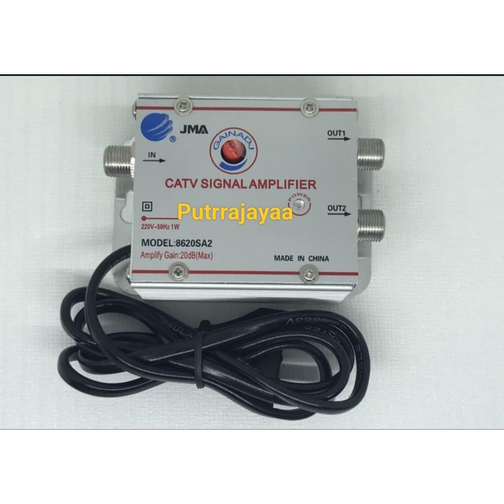 Booster Antena TV CATV 2 Way JMA Original / Booster Antena TV Signal Amplifier