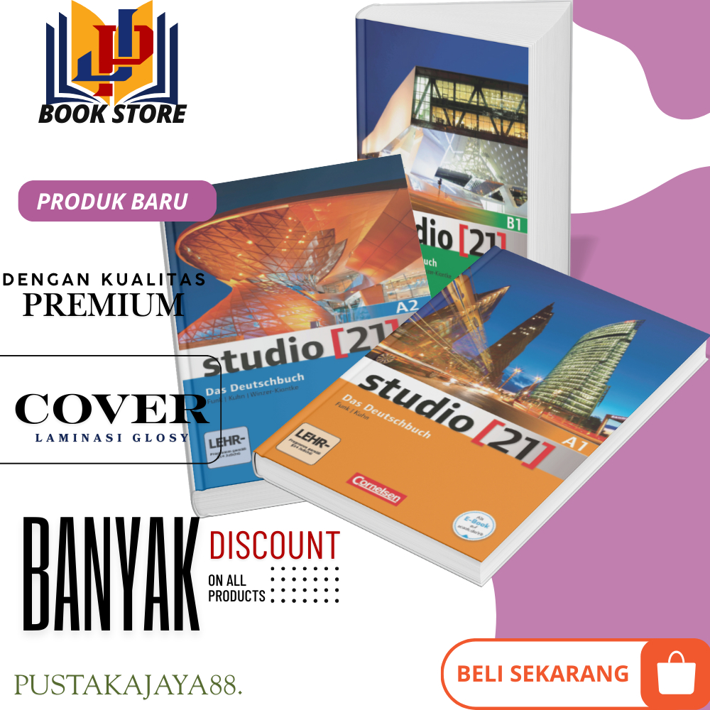 Studio 21 Deutschbuch A1, A2, B1, Buku Kursus Bahasa Jerman Level A1 A2 B1