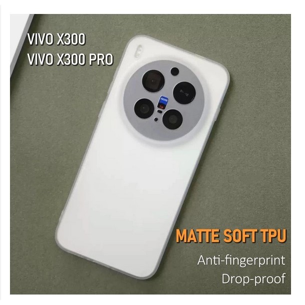 Vivo X300 X300 Pro Case Silicone Black Ultra Slim Matte Casing Softcase Phone Case Cover