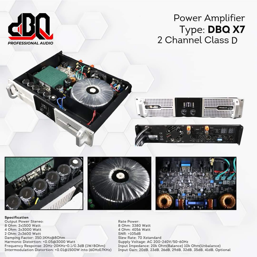 Power Amplifier DBQ X7 Class D Original