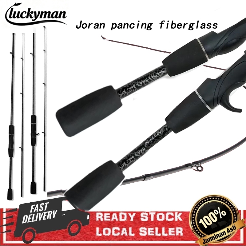 LUCKYMAN joran ML lentur dan kuat / joran pancing carbon asli kuat / joran carbon murah kuat / joran
