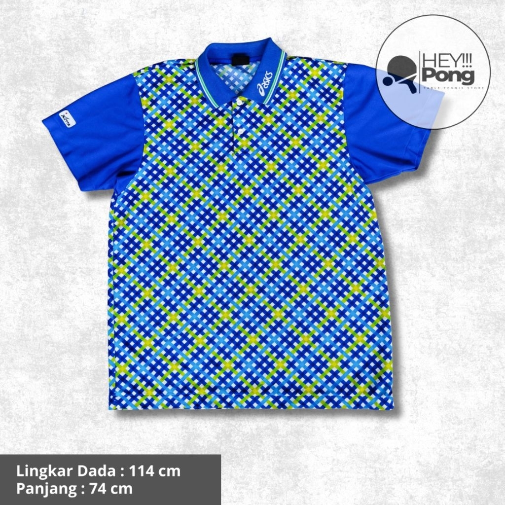 Jersey Tenis Meja/ Pingpong Asics Original/ LD 114cm/ Panjang 74 cm