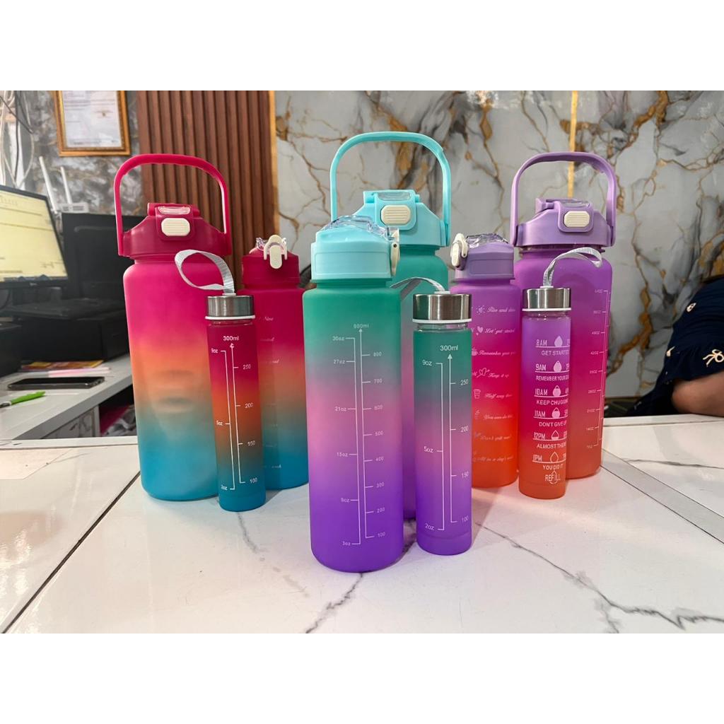 BOTOL MINUM 3IN1 / BOTOL BERANAK / BOTOL GRADASI / BOTOL 3IN1 GRADASI