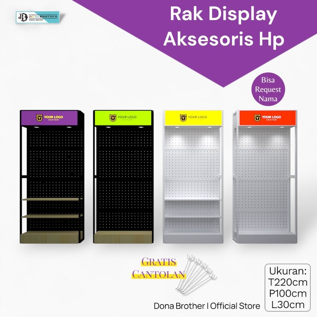 rak asesoris hp robot samsung oppo vgen varian 2 hambalan(ukuran jumbo)