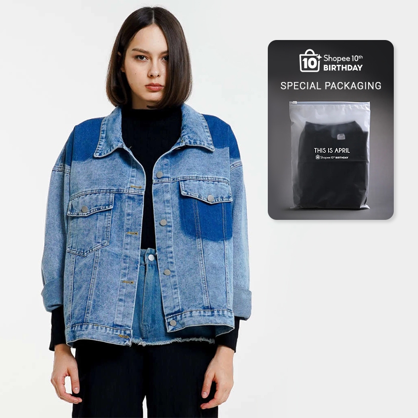 Shopee Special 10th Birthday This is April Sheryl Jackets Denim