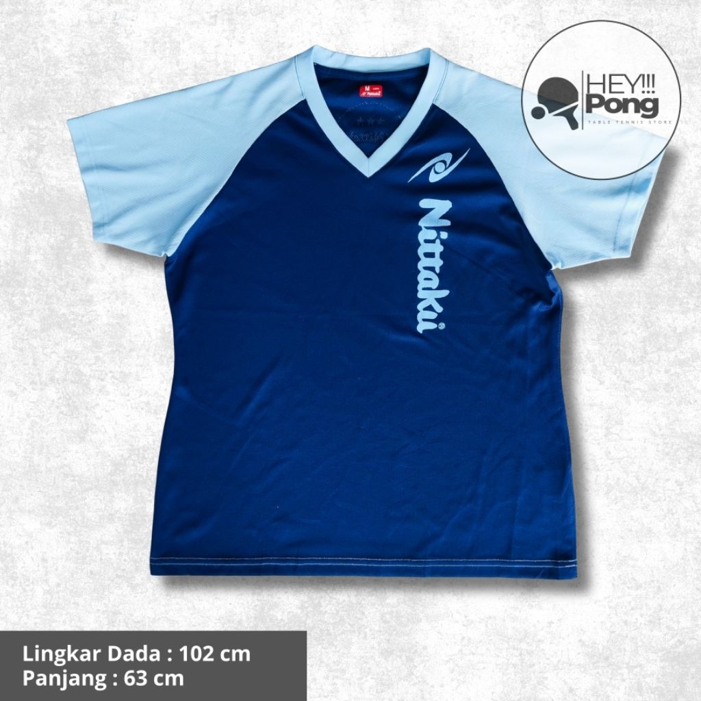 Jersey Pingpong/ Tenis Meja Nittaku Original/ LD 102 cm/ Panjang 63 cm