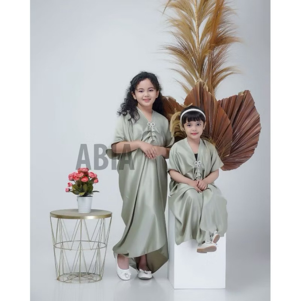 KAFTAN AMARA | KAFTAN ANAK DAN IBU COUPLE | BAJU LEBARAN ANAK | Free Bros