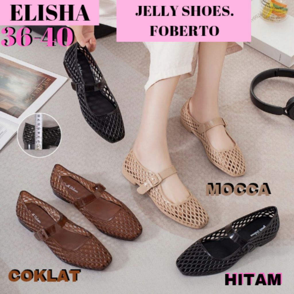 (COD)SPATU SEPATU JELLY SHOES JELLYSHOES PANSUS KACA JARING TALI GASPER CEWE CEWEK WANITA IMPOR IMPO