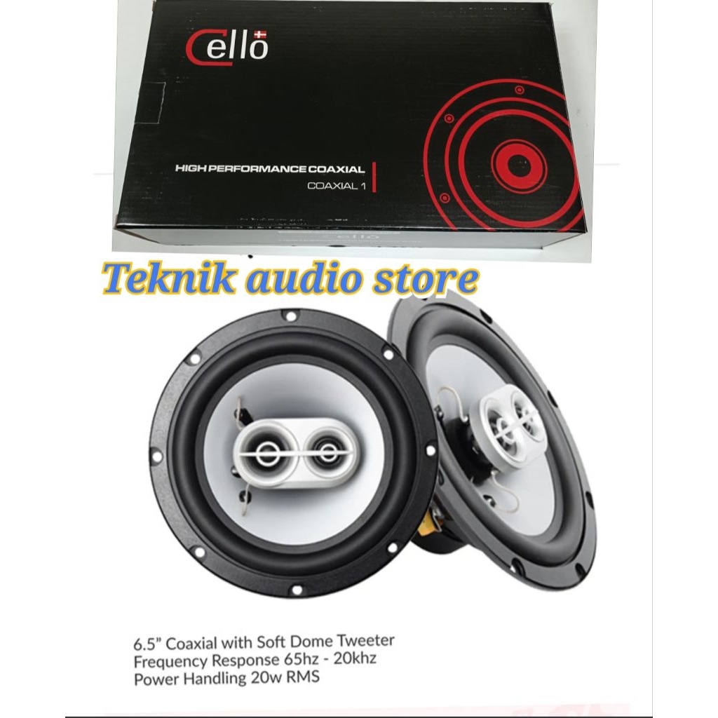 Speaker Coaxial 1 CELLO 6.5inch Include Grill