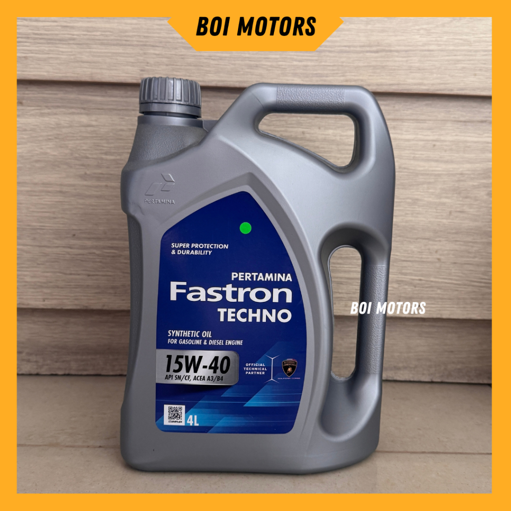 [GALON-BIRU 4L] Oli Pertamina Fastron TECHNO (GASOLINE & DIESEL) 15W-40 API SN/CF 4 Liter 100% ORI