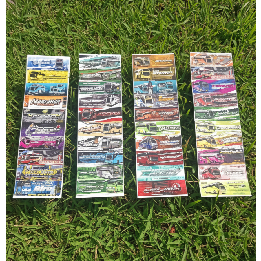 40Pcs Sticker Bus Viral Bus Basuri Telolet