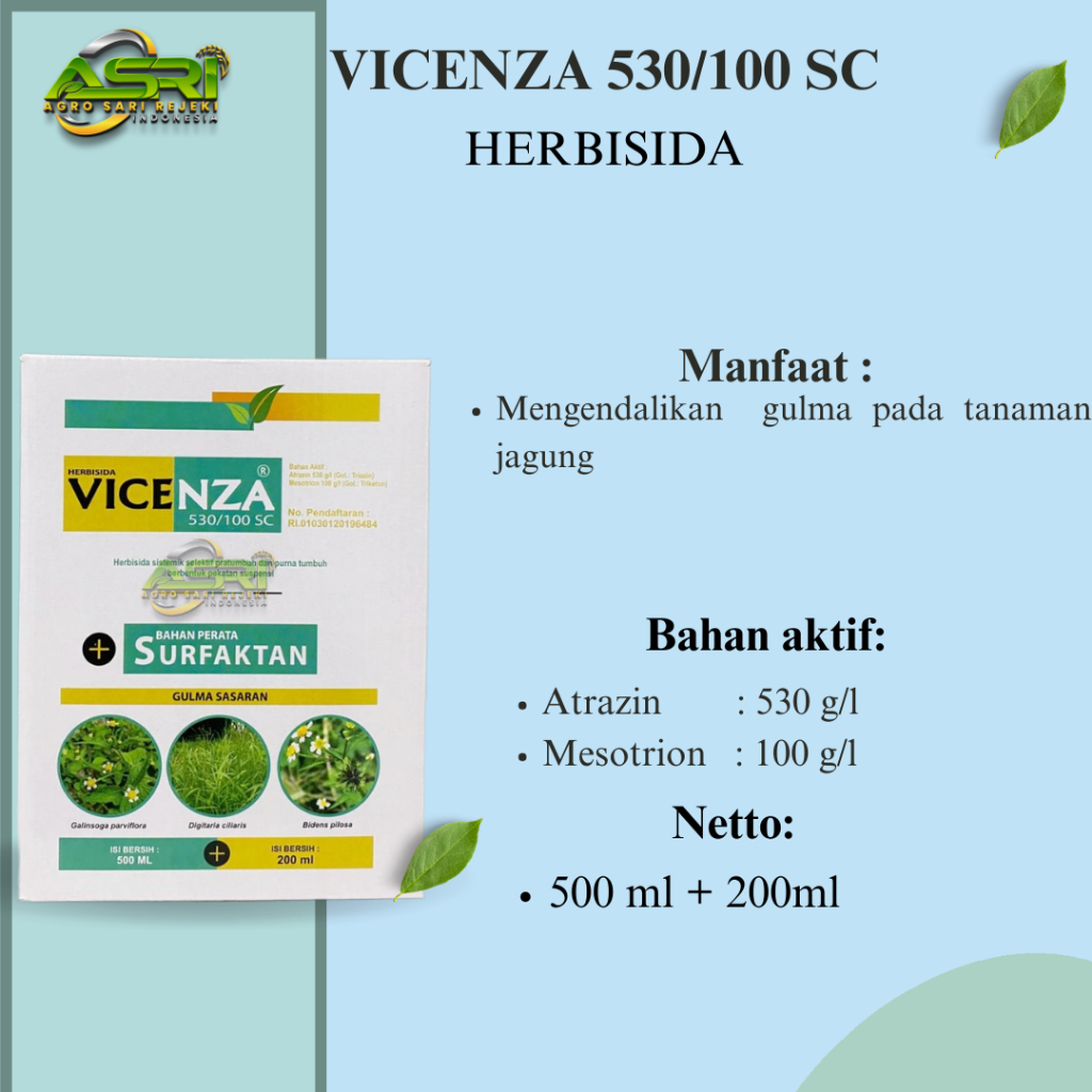 VICENZA 530/100SC 500ML HERBISIDA SELEKTIF JAGUNG