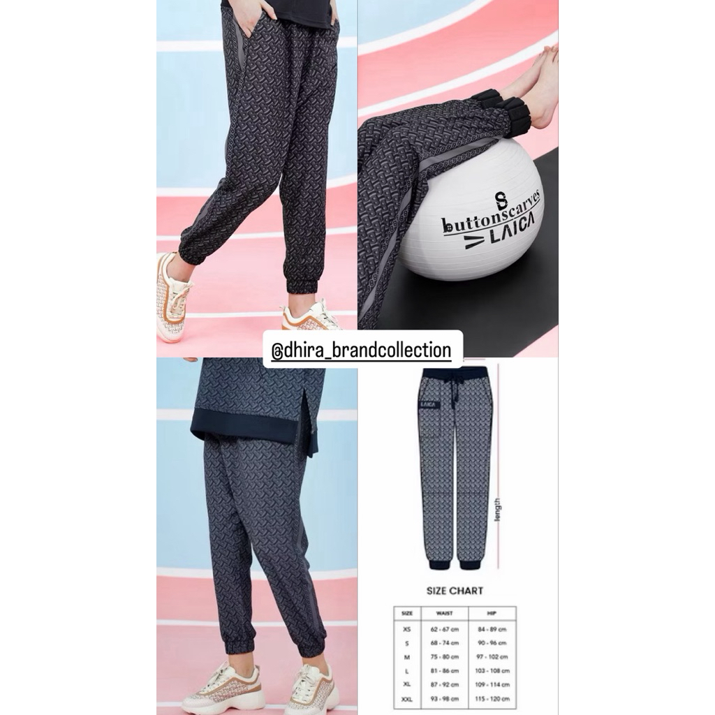 Celana Jogger Buttonscarves X Laica Navy Xs