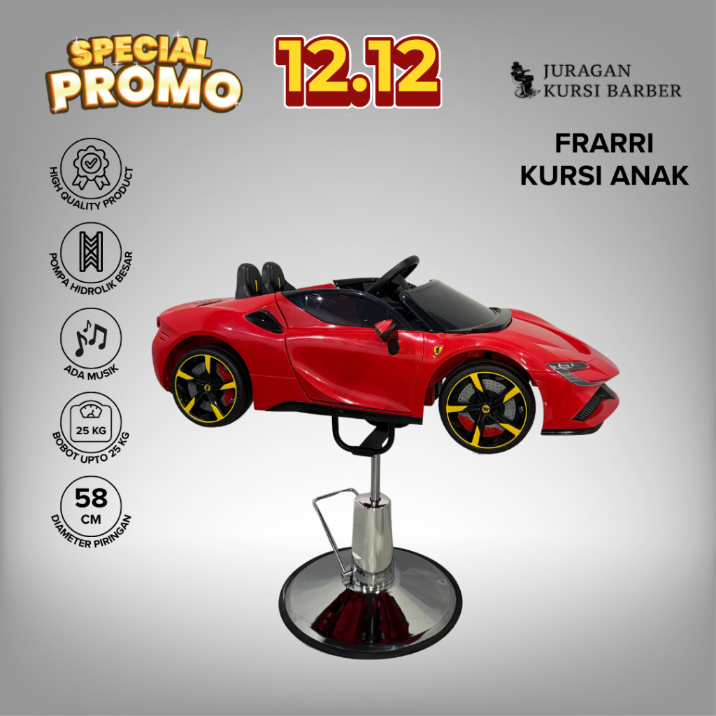 Kursi Barbershop Anak / Kursi Pangkas Anak / Kursi Salon Anak