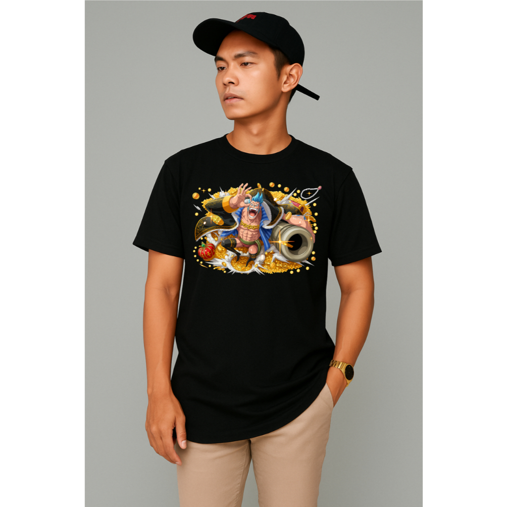 Kaos Pria Premium Motif Frank Shogun 3Dimensi  Animasi Tshirt Oblong Laki Hc0860 By hans & co