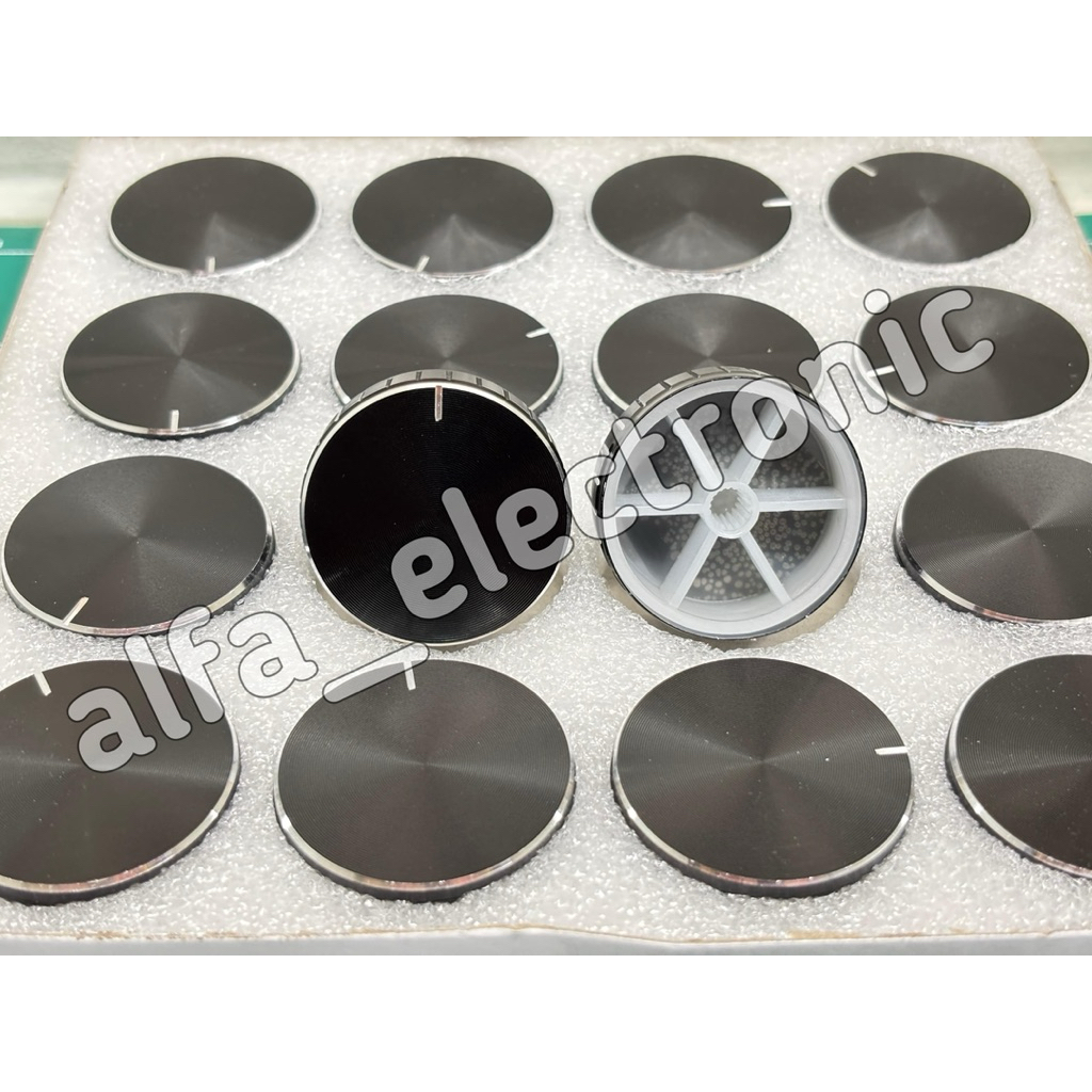 KNOP POTENSIO ALUMUNIUM UKURAN BESAR KNOP AKRILIK