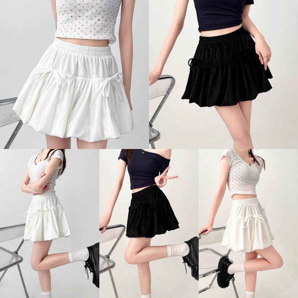DEER FASHION - Rok MAUDY Mini Skirt Balon Pita Pendek / Rok Balon Wanita