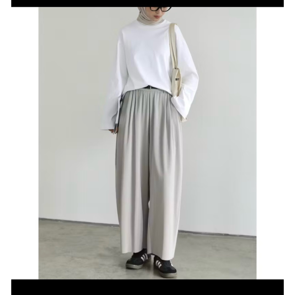 PRELOVED PLEATS BARREL PANTS SABA MODEST