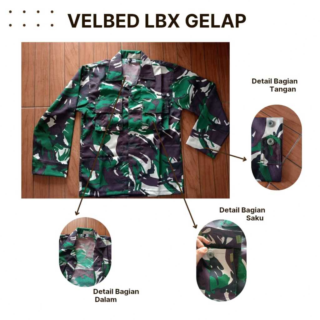URBANTREK PAKAIAN SET PDL VELBED GELAP