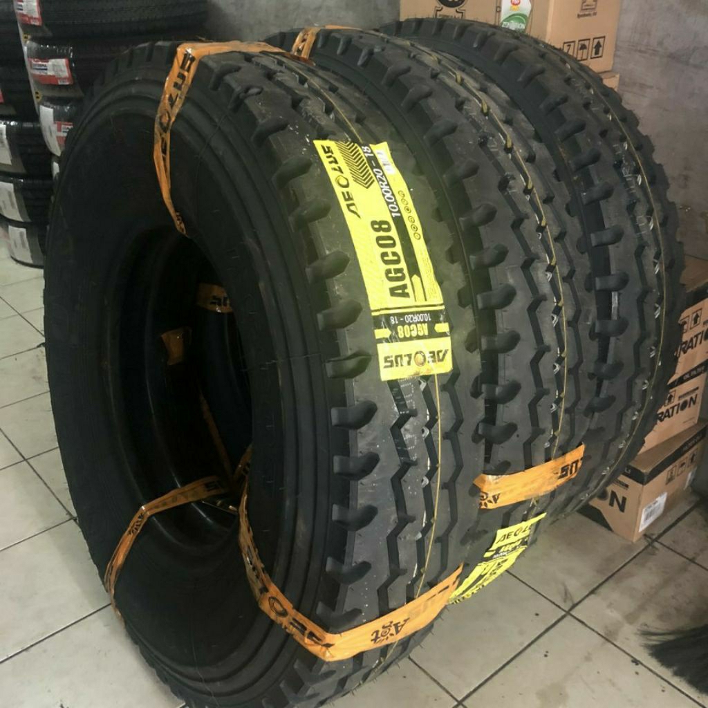 Ban Truk 1000 20 18pr AEOLUS AGCO8 10.00 R20 KAWAT  SET  include Ban Dalam Ban Perut