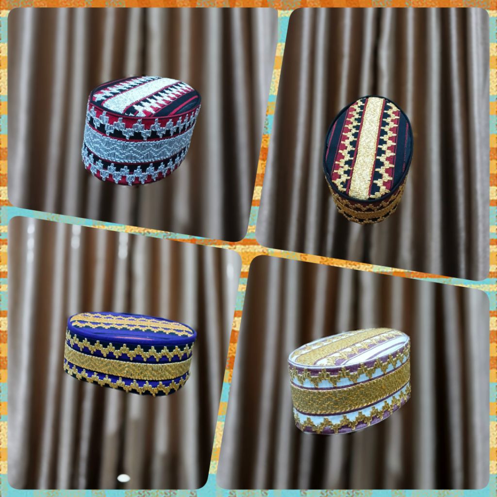 MADHAVI ETHNIC - Peci Tapis Lampung ASLI SULAM TANGAN