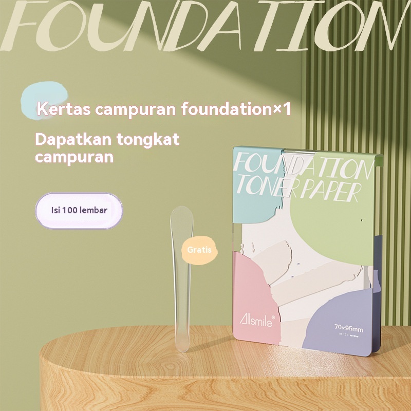 Kertas Palet Makeup Sekali Pakai | Palet Campur Foundation/Lipstik | Anti Kotor & Bisa Disobek