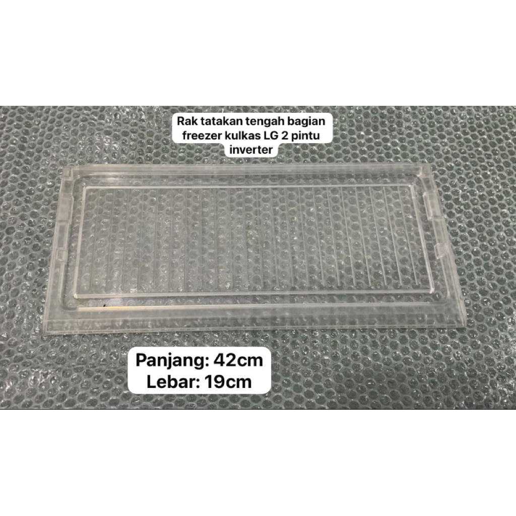 RAK TATAKAN TENGAH FREEZER KULKAS 2 PINTU LG INVERTER ORIGINAL SECOND | RAK KULKAS LG