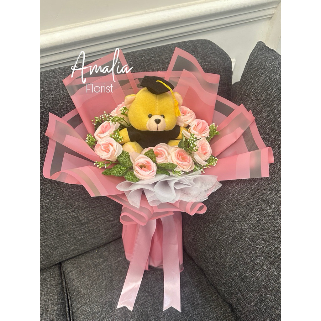 Amalia - Buket Boneka Wisuda Besar, Buket Wisuda, Hadiah Kelulusan