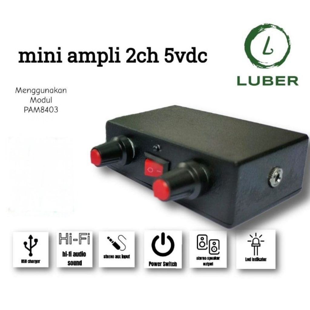 mini ampli 5v dc / ampli miniatur sound