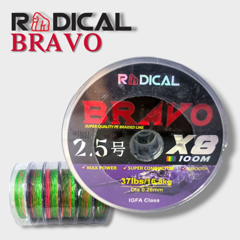 PE Radical Bravo X8 Multicolor 100M
