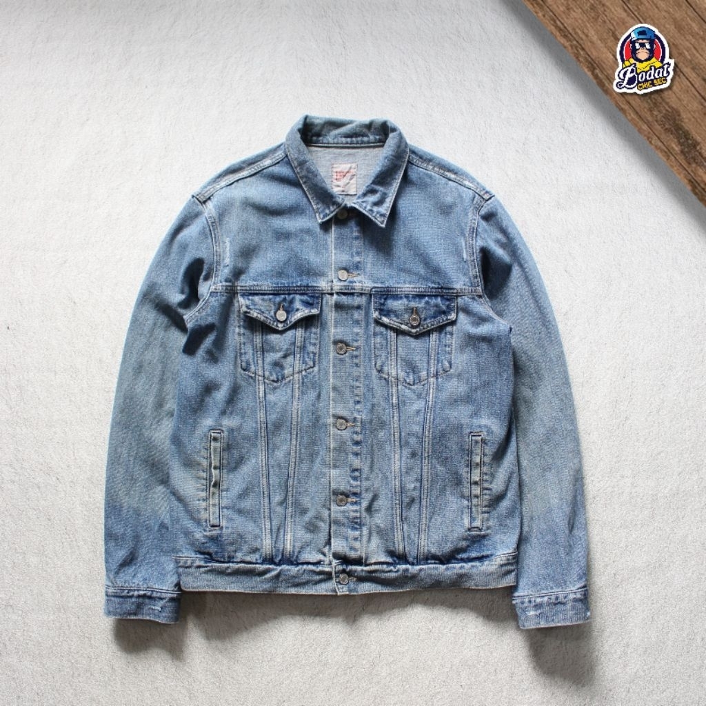 Jaket Jeans Trucker 8 Second RIPPED