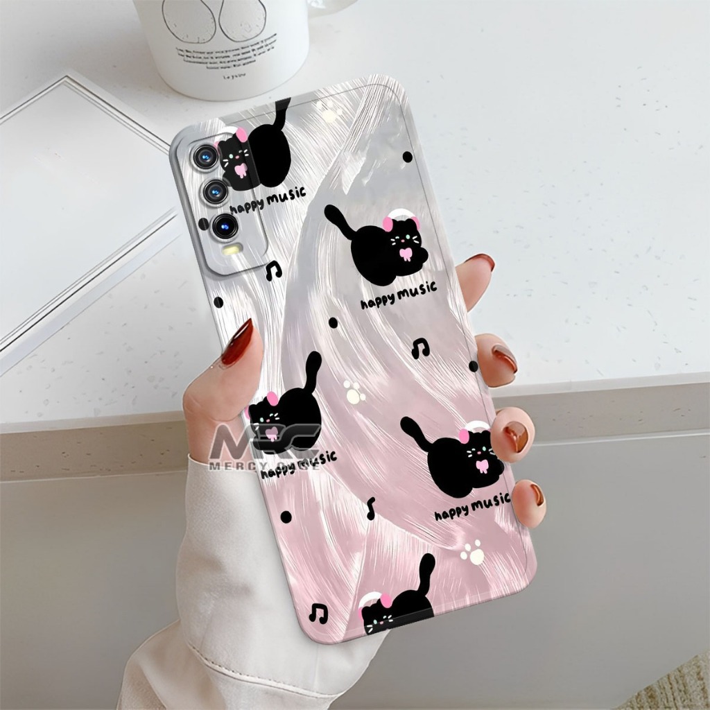 Mercycase Softcase HP Vivo Y12s Y20 Y20s Karakter Silikon Case Procamera Casehp Bumper Cover HP - 18