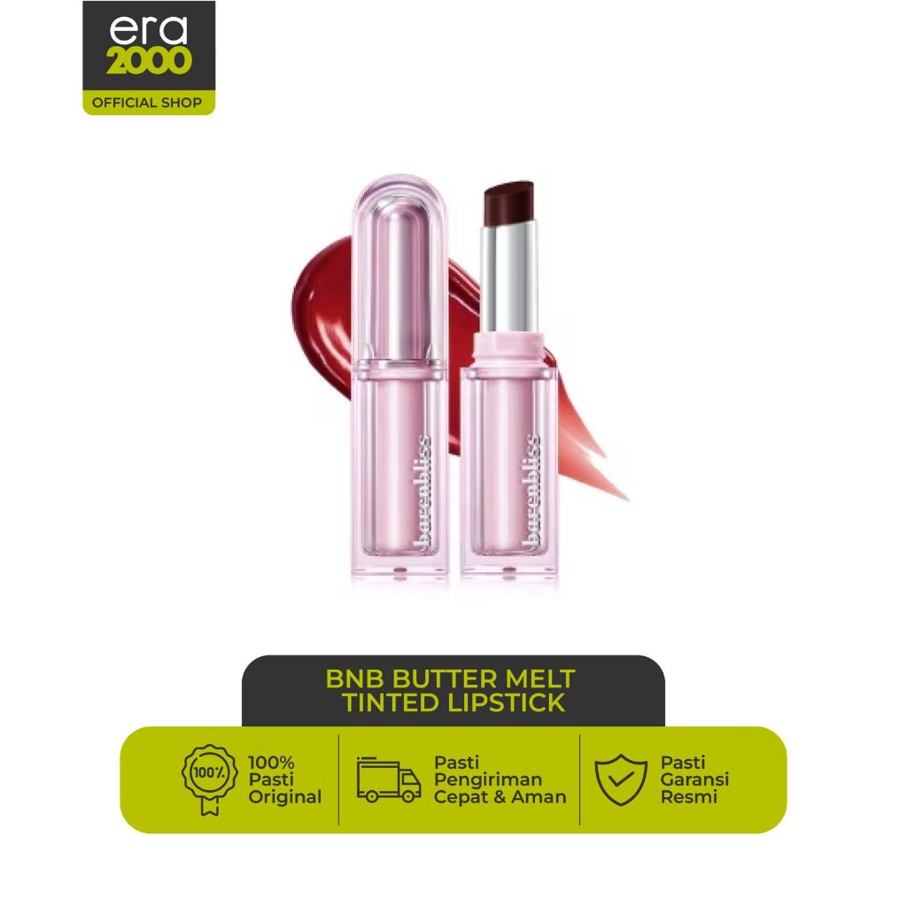Era 2000 - BNB barenbliss Butter Melt Tinted Lipstick 2.7g Pelembab Bibir Berwarna yang Tahan air & 