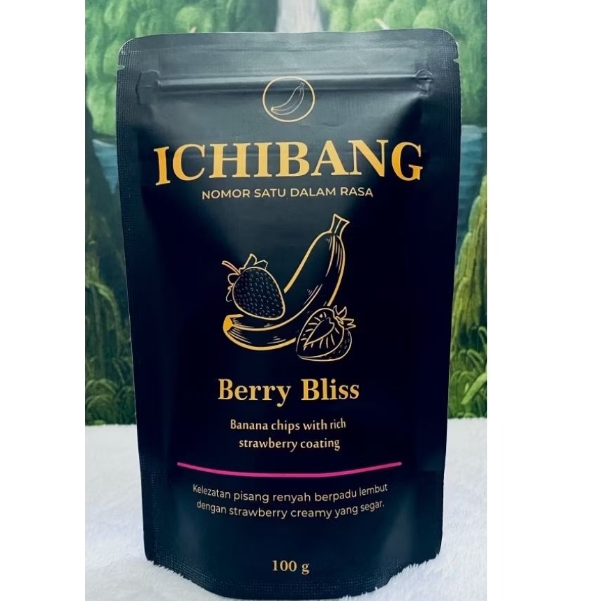 Ichibang - kripik pisang lumer | kripik pisang rasa stroberi | kripik pisang lumer rasa stroberi | k