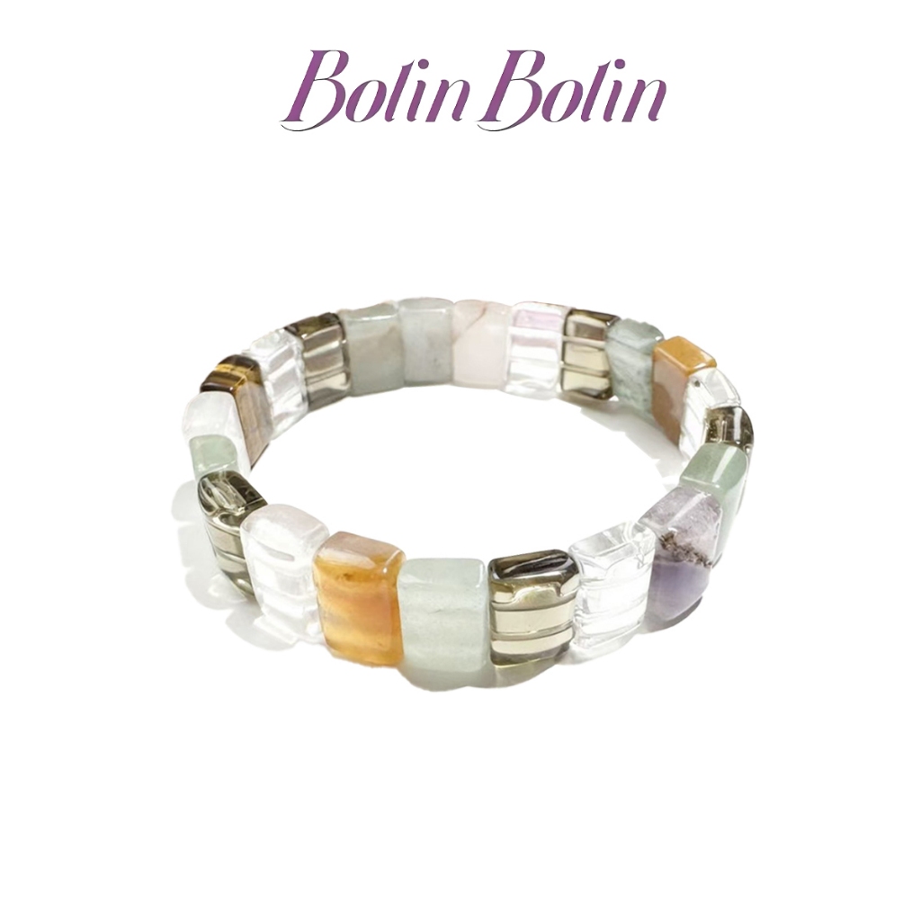 Gelang datar kristal Gelang Manik Aesthetic Gelang Keberuntungan Kristal Gaya Gelang Kristal Korea G