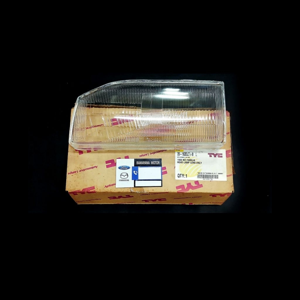 Kaca Lampu Depan Head Lamp MAZDA 323 tahun 1988-1989 barang BARU