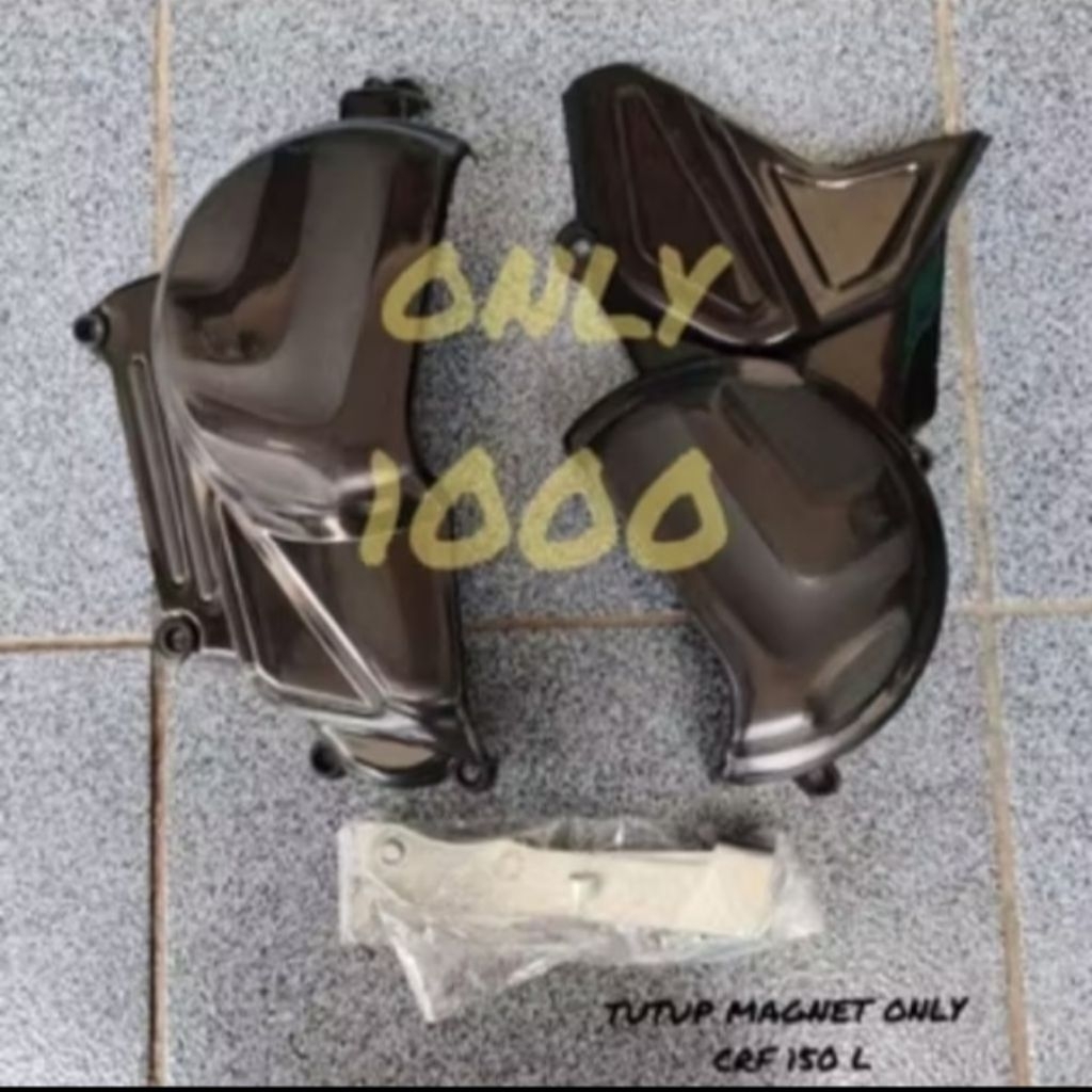 TUTUP MESIN ONLY CRF150L TUTUP MAGNET CRF 150L TUTUP MESIN CRF 150 L SPAREPART TRAIL SUPERMOTO MOTOC