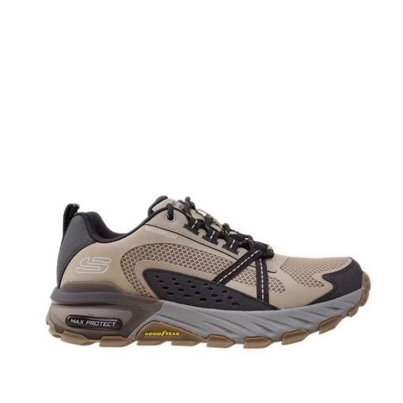 Skechers Max Protect Goodyear Men's Trail Running Shoes - Taupe / Brown