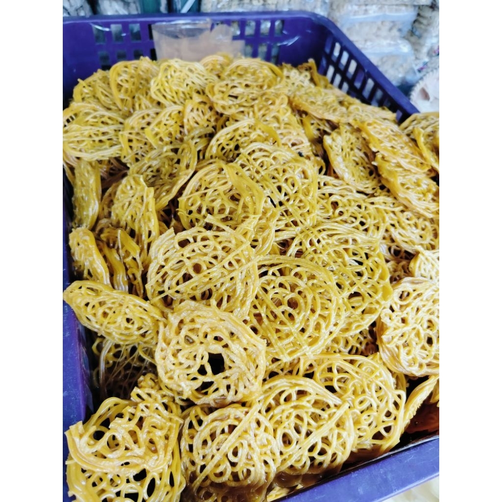 Krupuk Mie Kuning Mentah,Krupuk Mie, Krupuk Mengembang 300 gr