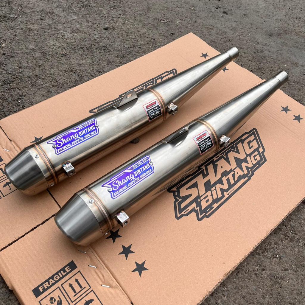 Silincer Knalpot Standar Supra x 125 Astrea Supra x 125 Fi Supra Karisma in 32 & 50 Shang Bintang