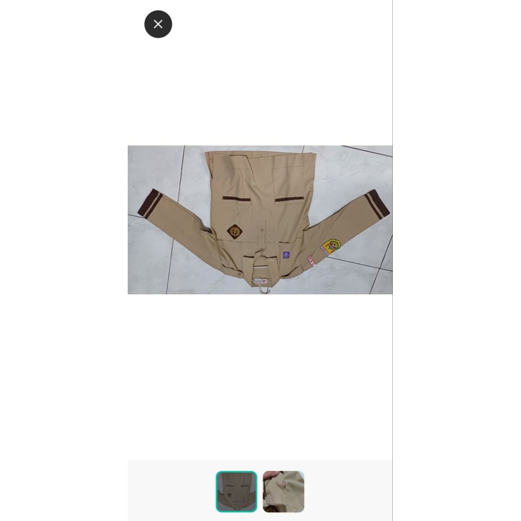 Seragam Pramuka SD Bekas