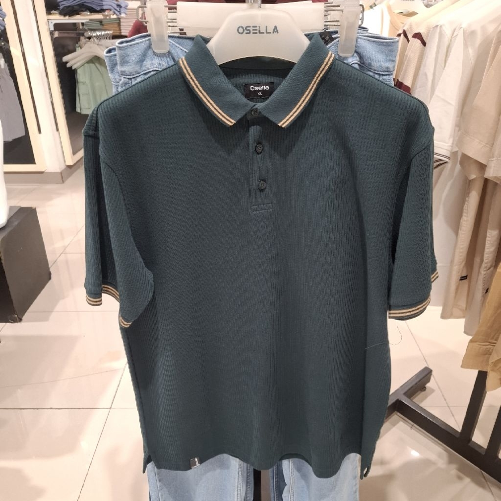 Osella Baju Kaos Atasan Pria Dewasa Polo Lengan Pendek Original New