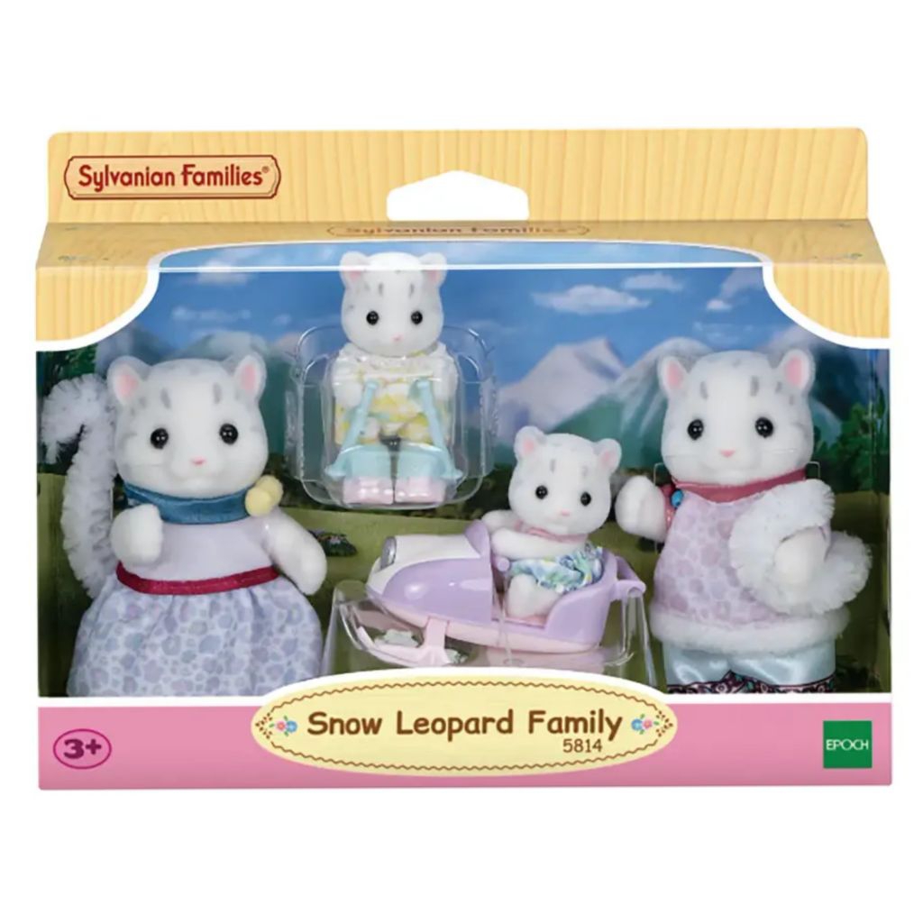 Sylvanian families snow leopard family figure set original