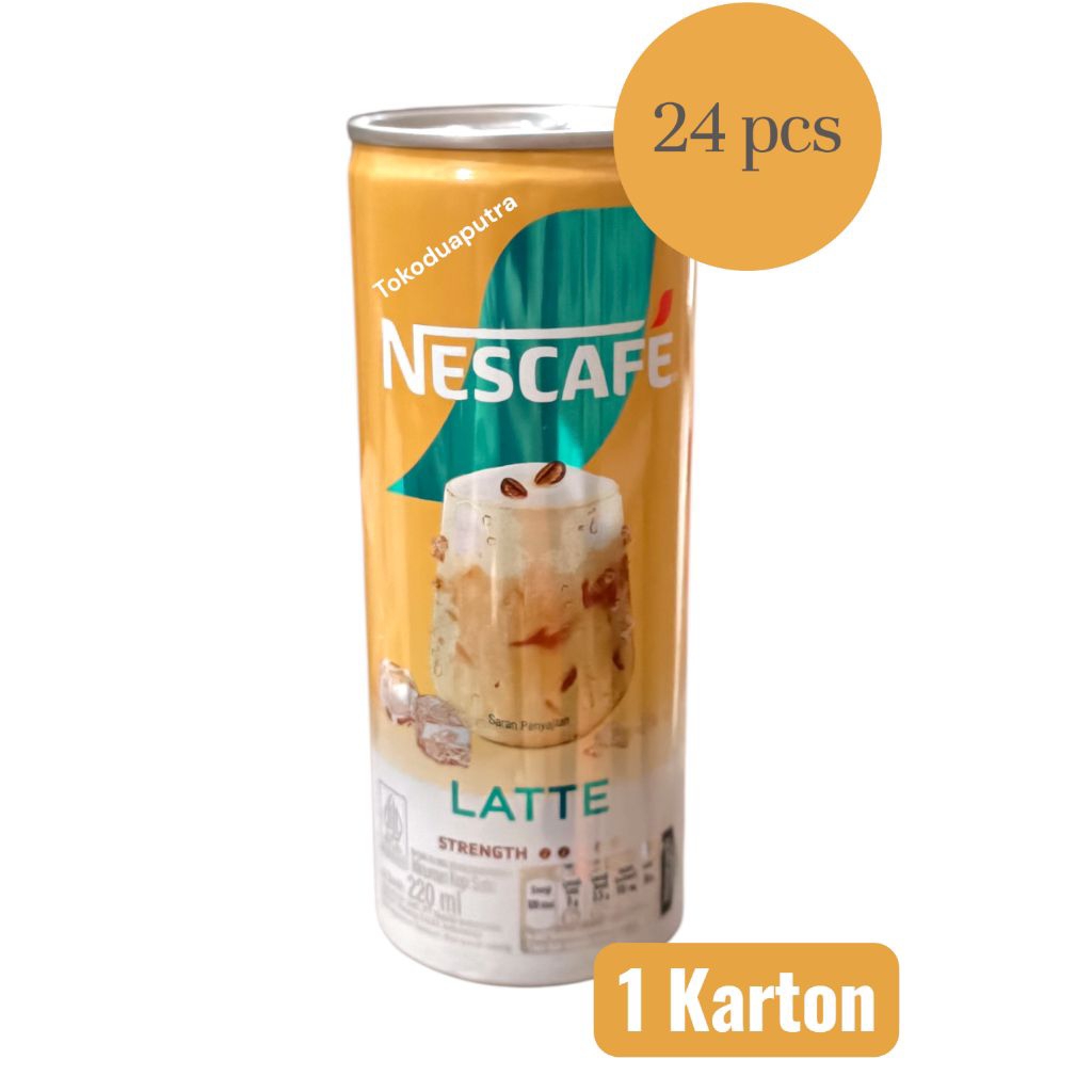 Nescafe Latte kaleng 220 Ml X 24 Kaleng / Nescafe Latte  / Kopi kaleng nescafe latte