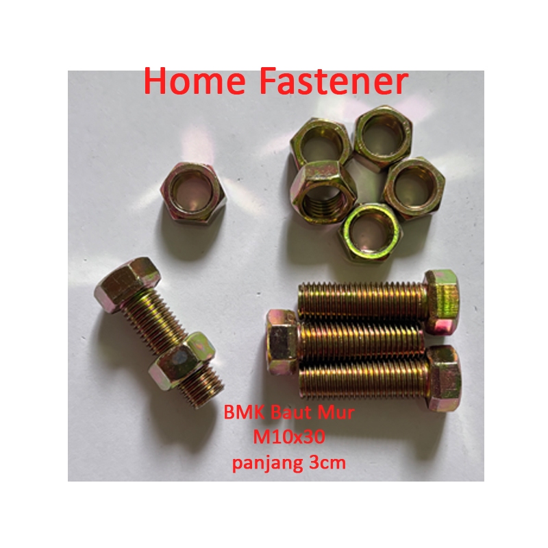 Baut 14 (M10) 10mm x 3 cm + Mur