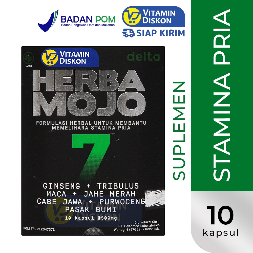 HERBAMOJO 7 | Suplemen Stamina Pria, Fitness, Imunitas Tubuh, Daya Tahan Tubuh, Meningkatkan Gairah,